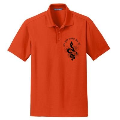 Are You Ready For It Rep Expression Snake Dry Zone Grid Polo