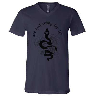 Are You Ready For It Rep Expression Snake V-Neck T-Shirt