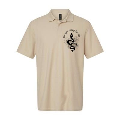 Are You Ready For It Rep Expression Snake Softstyle Adult Sport Polo