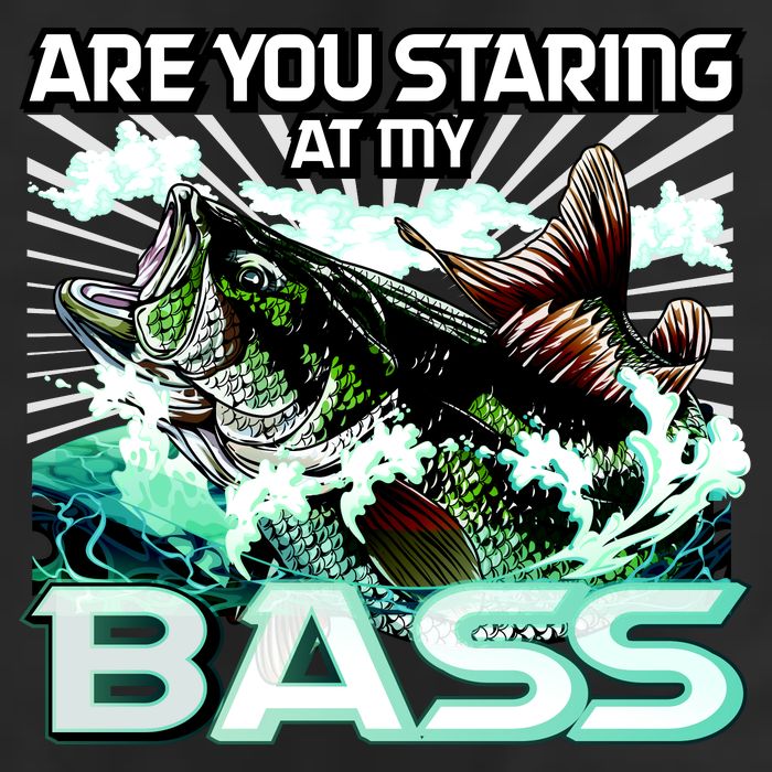 Are You Staring At My Bass Funny Fishing 11oz C Handle Ceramic Mug