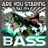 Are You Staring At My Bass Funny Fishing Cotton Canvas Backpack
