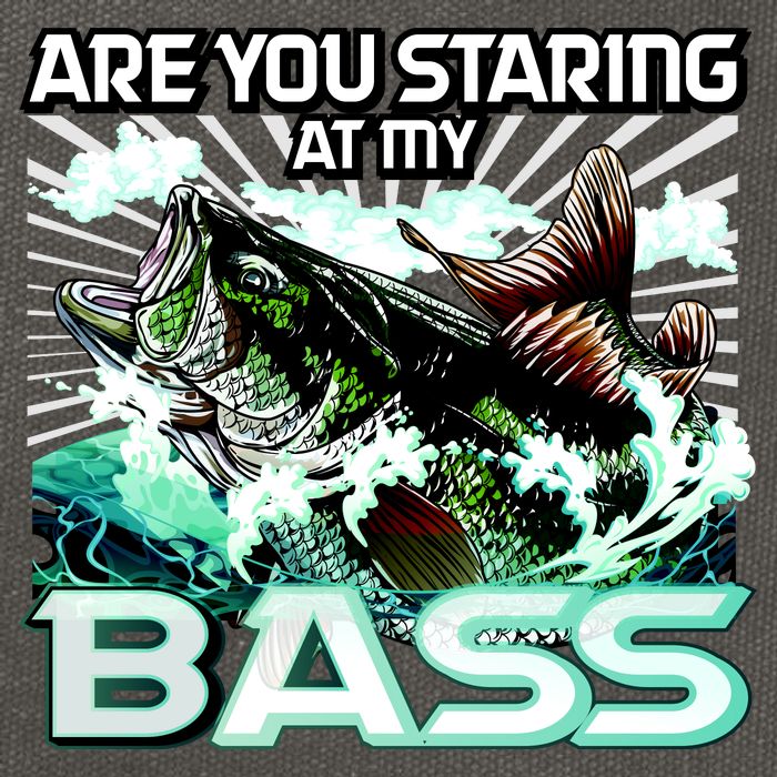 Are You Staring At My Bass Funny Fishing Cotton Canvas Backpack