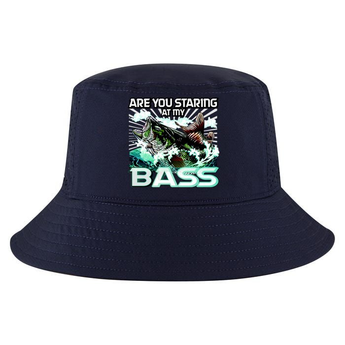 Are You Staring At My Bass Funny Fishing Cool Comfort Performance Bucket Hat