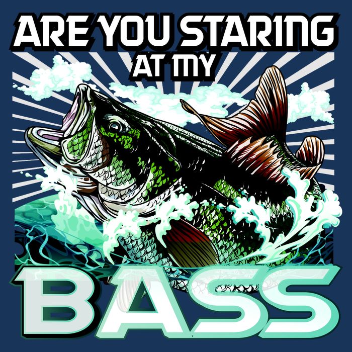 Are You Staring At My Bass Funny Fishing T-Shirt