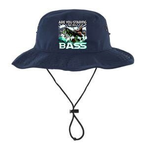 Are You Staring At My Bass Funny Fishing Legacy Cool Fit Booney Bucket Hat