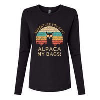 Adventure You Say Alpaca My Bags Vintage Funny Travel Gift Womens Cotton Relaxed Long Sleeve T-Shirt