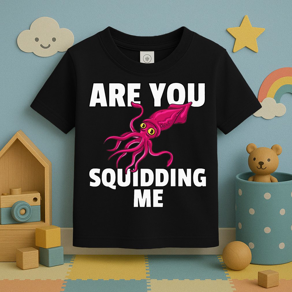 Are You Squidding Me Gift Squid Octopus Marine Biology Toddler T-Shirt