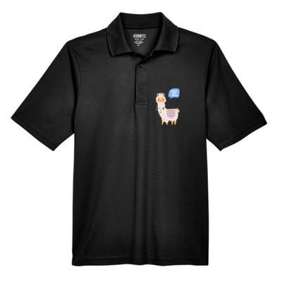 Alpaca Your Wound Cute Llama Wound Care Nurse Men's Origin Performance Pique Polo