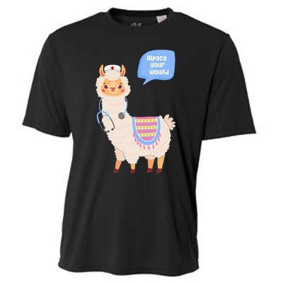 Alpaca Your Wound Cute Llama Wound Care Nurse Cooling Performance Crew T-Shirt