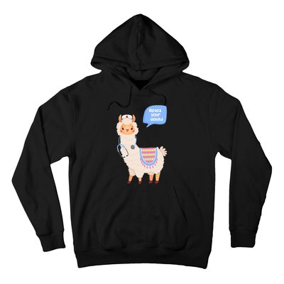 Alpaca Your Wound Cute Llama Wound Care Nurse Hoodie