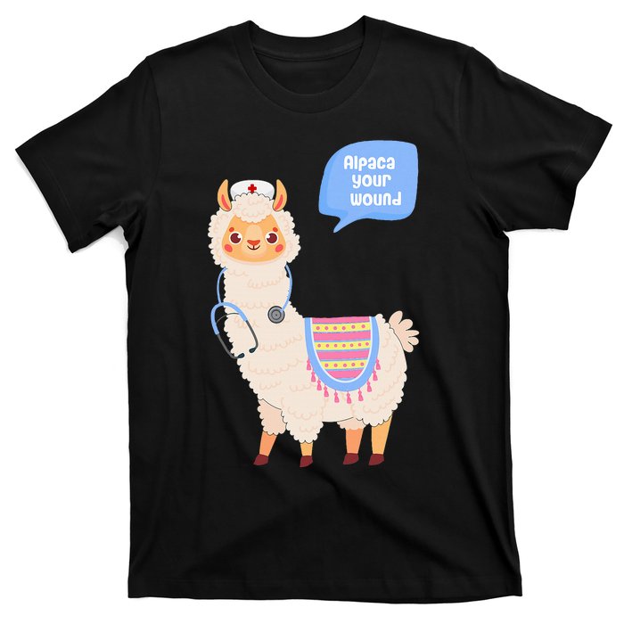 Alpaca Your Wound Cute Llama Wound Care Nurse T-Shirt