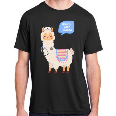 Alpaca Your Wound Cute Llama Wound Care Nurse Adult ChromaSoft Performance T-Shirt