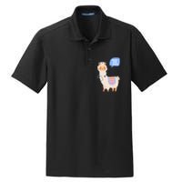 Alpaca Your Wound Cute Llama Wound Care Nurse Dry Zone Grid Polo