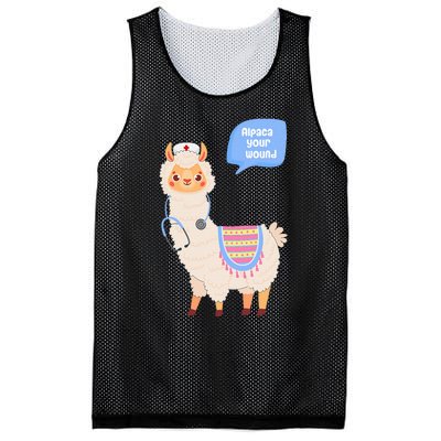 Alpaca Your Wound Cute Llama Wound Care Nurse Mesh Reversible Basketball Jersey Tank