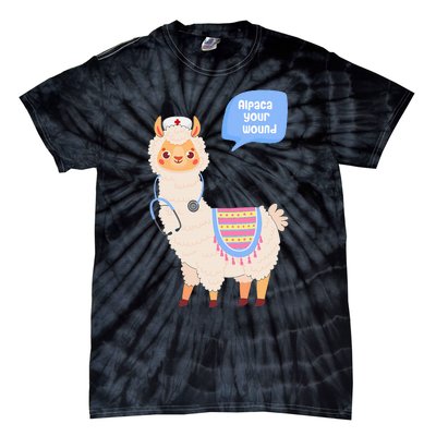 Alpaca Your Wound Cute Llama Wound Care Nurse Tie-Dye T-Shirt