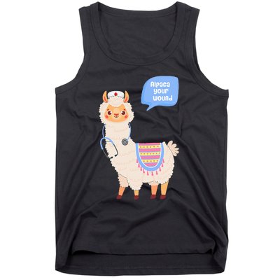 Alpaca Your Wound Cute Llama Wound Care Nurse Tank Top