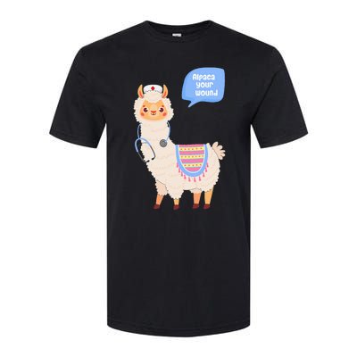 Alpaca Your Wound Cute Llama Wound Care Nurse Softstyle CVC T-Shirt