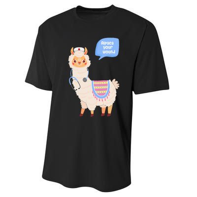 Alpaca Your Wound Cute Llama Wound Care Nurse Gift Performance Sprint T-Shirt