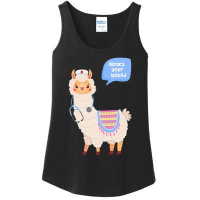 Alpaca Your Wound Cute Llama Wound Care Nurse Gift Ladies Essential Tank