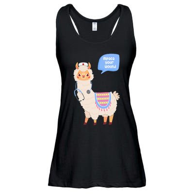 Alpaca Your Wound Cute Llama Wound Care Nurse Gift Ladies Essential Flowy Tank