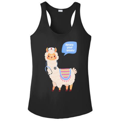 Alpaca Your Wound Cute Llama Wound Care Nurse Gift Ladies PosiCharge Competitor Racerback Tank