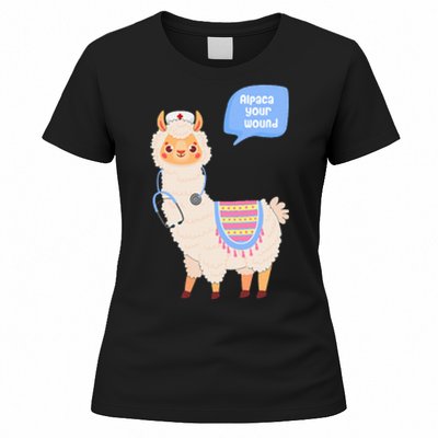 Alpaca Your Wound Cute Llama Wound Care Nurse Gift Women's T-Shirt