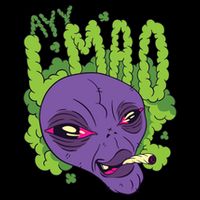 Ayy Lmao Marijuana Alien Zip Tote Bag