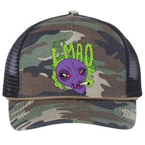 Ayy Lmao Marijuana Alien Retro Rope Trucker Hat Cap