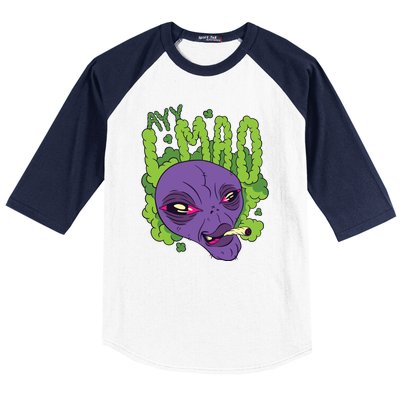 Ayy Lmao Marijuana Alien Baseball Sleeve Shirt