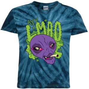 Ayy Lmao Marijuana Alien Kids Tie-Dye T-Shirt