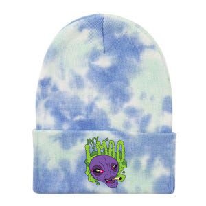 Ayy Lmao Marijuana Alien Tie Dye 12in Knit Beanie