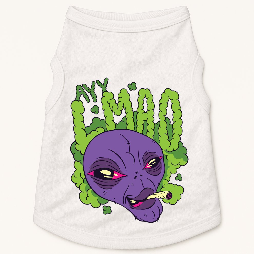 Ayy Lmao Marijuana Alien Doggie Tank