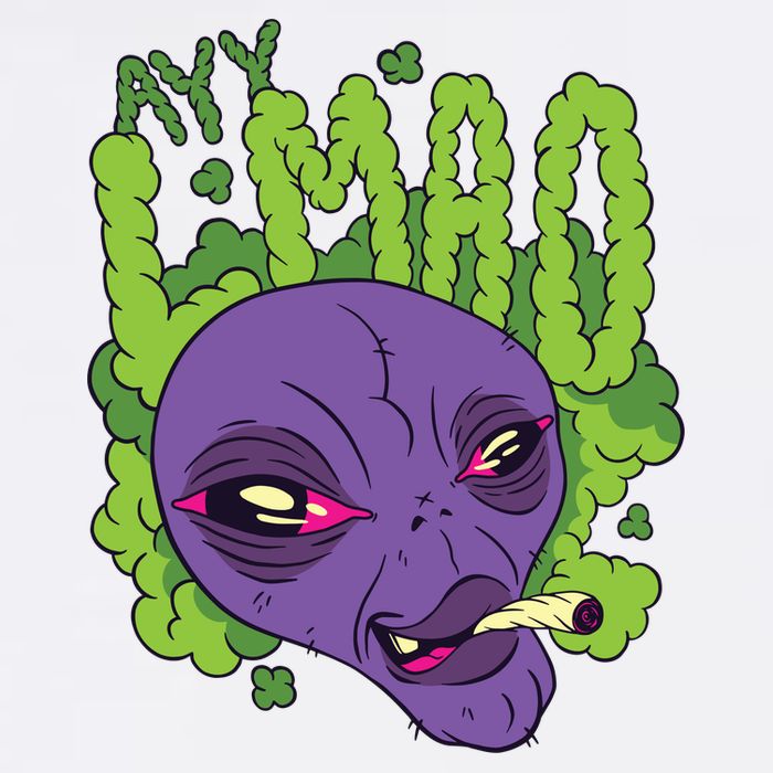 Ayy Lmao Marijuana Alien Performance Shirt