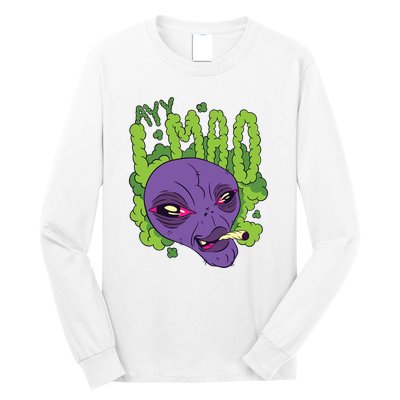 Ayy Lmao Marijuana Alien Long Sleeve Shirt