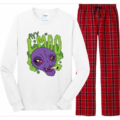 Ayy Lmao Marijuana Alien Long Sleeve Pajama Set