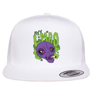 Ayy Lmao Marijuana Alien Flat Bill Trucker Hat