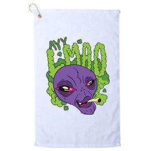 Ayy Lmao Marijuana Alien Platinum Collection Golf Towel