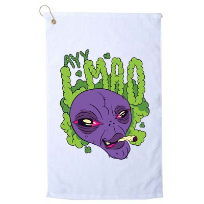 Ayy Lmao Marijuana Alien Golf Towel