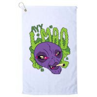 Ayy Lmao Marijuana Alien Platinum Collection Golf Towel