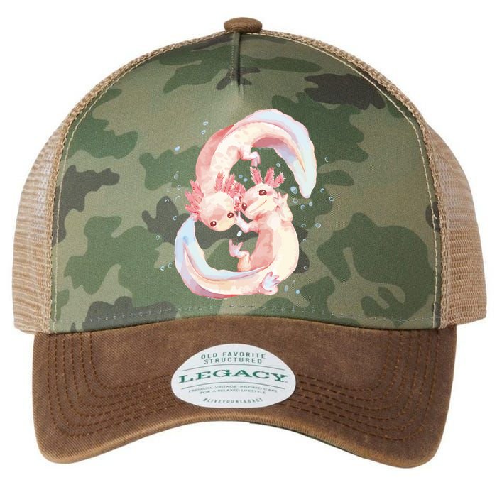 Axolotl Ying Yang Legacy Tie Dye Trucker Hat