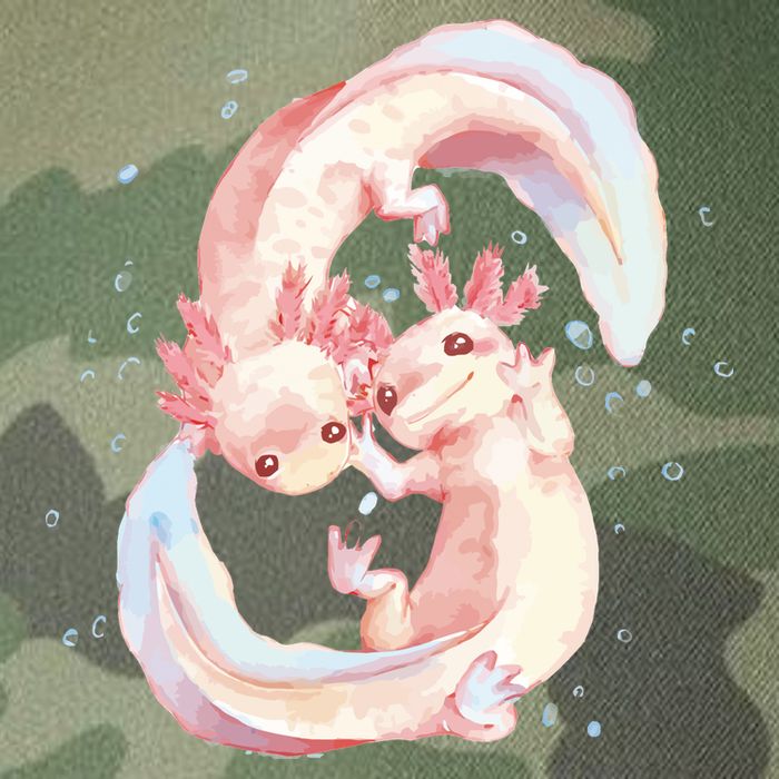 Axolotl Ying Yang Legacy Tie Dye Trucker Hat