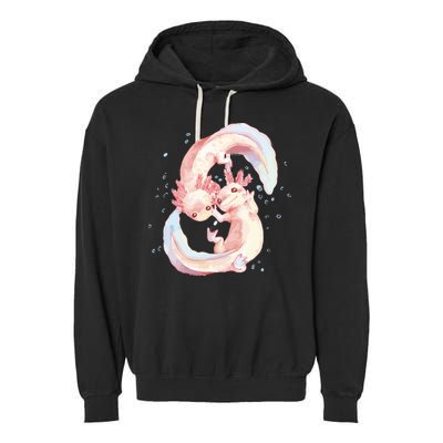 Axolotl Ying Yang Garment-Dyed Fleece Hoodie