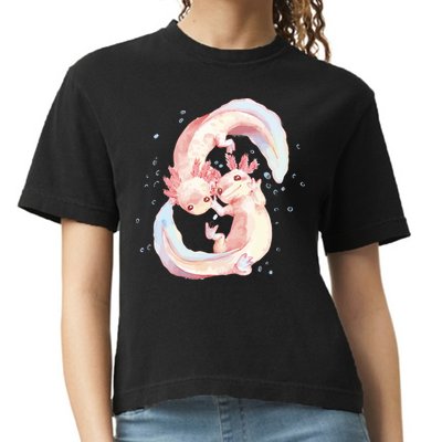 Axolotl Ying Yang Comfort Colors Boxy T-Shirt