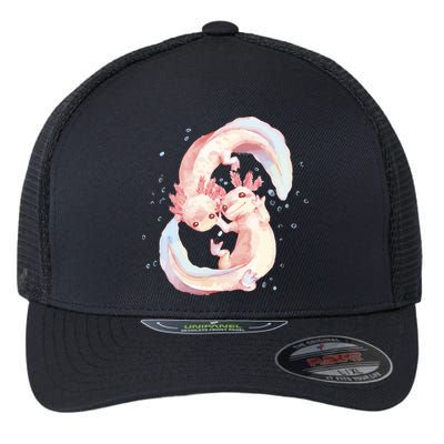 Axolotl Ying Yang Flexfit Unipanel Trucker Cap