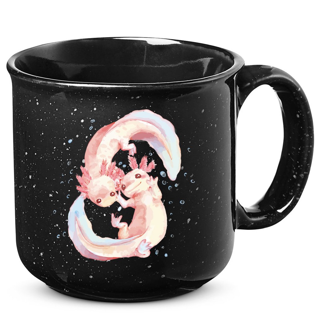 Axolotl Ying Yang 15oz Campfire Ceramic Mug