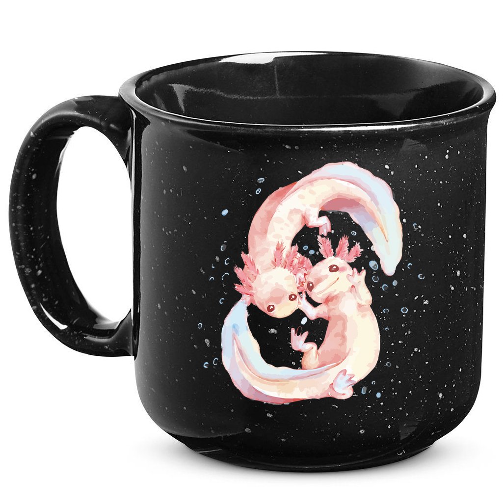 Axolotl Ying Yang 15oz Campfire Ceramic Mug