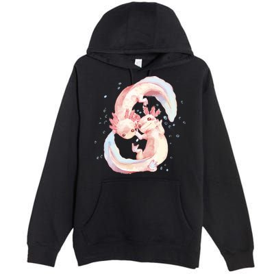 Axolotl Ying Yang Premium Pullover Hoodie