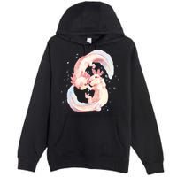 Axolotl Ying Yang Premium Pullover Hoodie