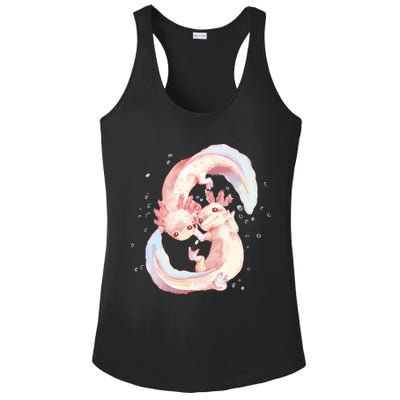Axolotl Ying Yang Ladies PosiCharge Competitor Racerback Tank