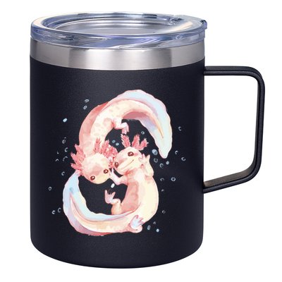 Axolotl Ying Yang 12oz Stainless Steel Coffee Mug